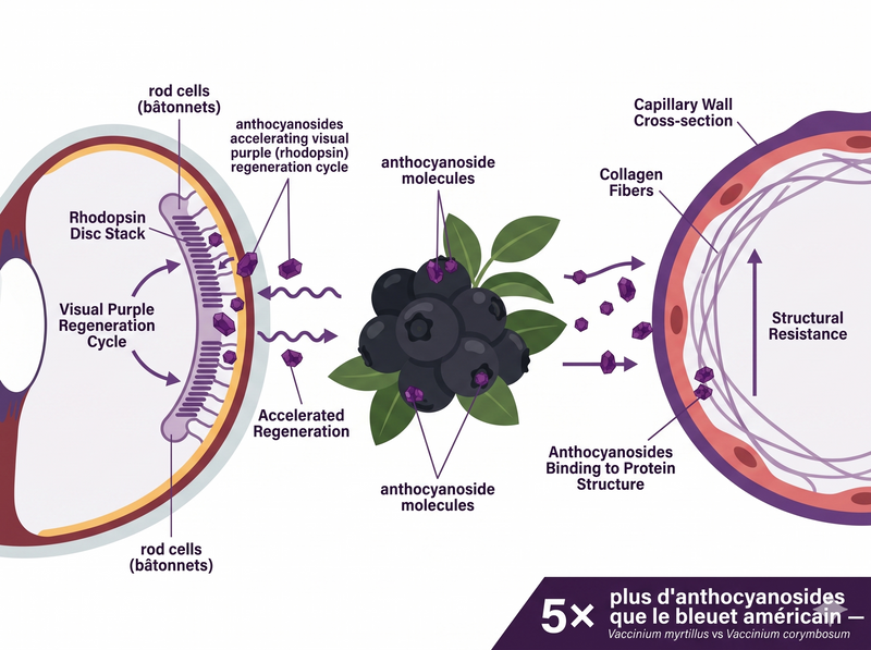 Baies de myrtille biologique