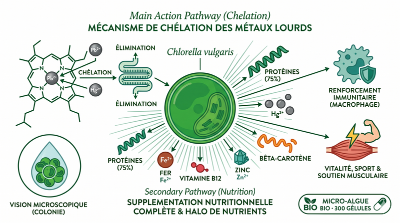 Chlorella biologique