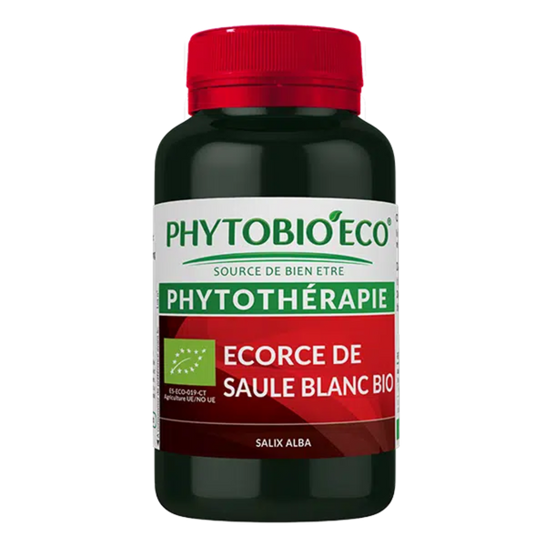 Écorce de saule blanc bio - 120 capsules