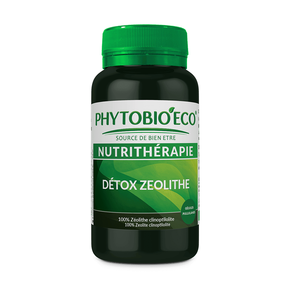 Détox Zéolithe clinoptilolite 100% naturelle - 60 capsules