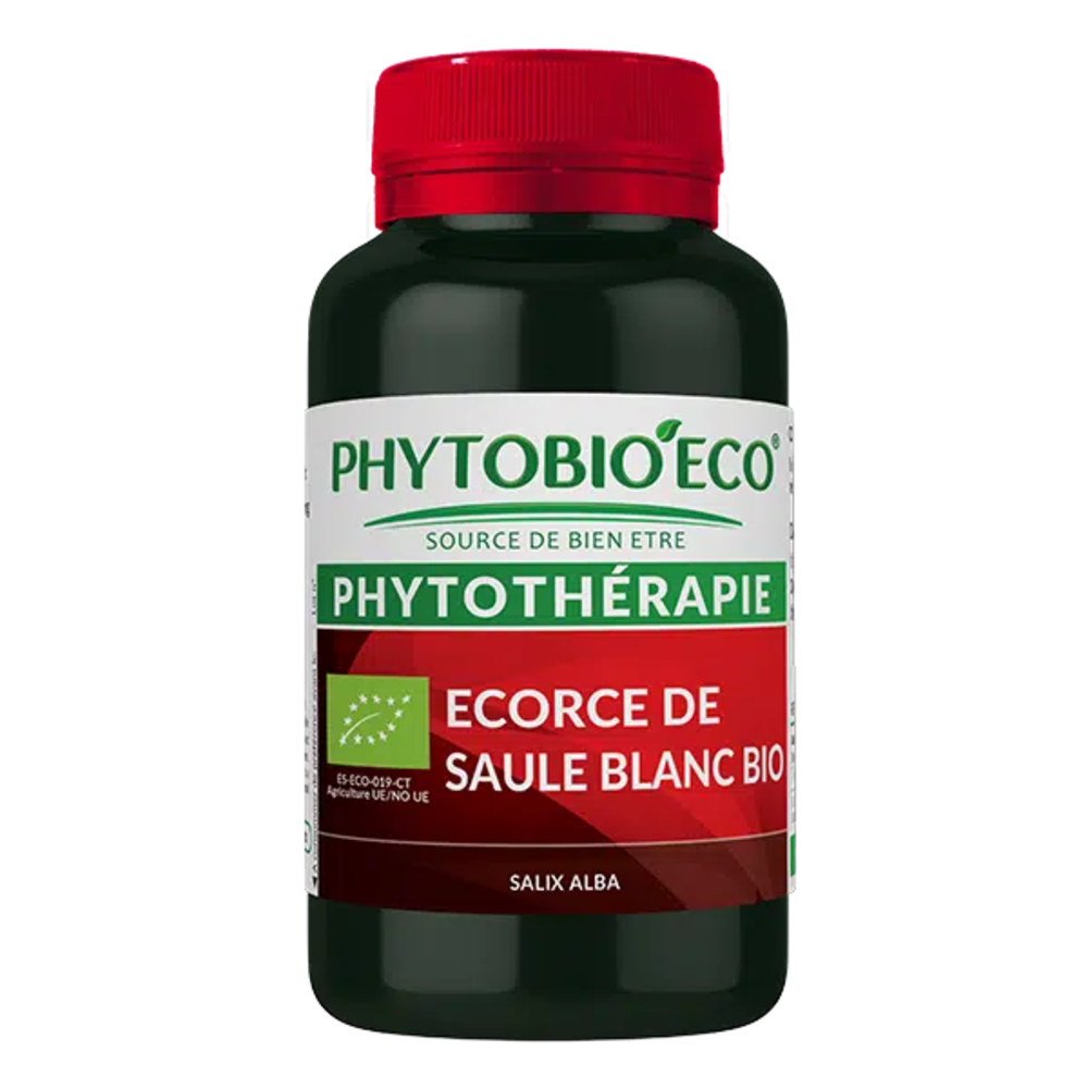 Écorce de saule blanc bio - 120 capsules