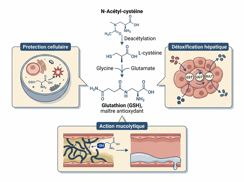 N-Acétyl-cystéine (NAC)