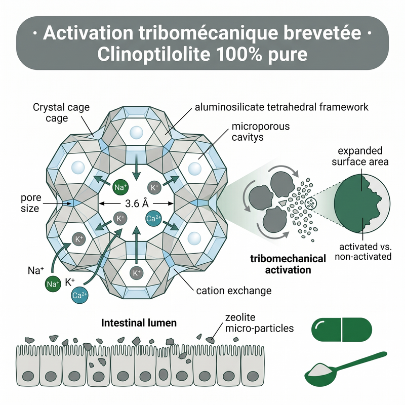 Détox Zéolithe clinoptilolite